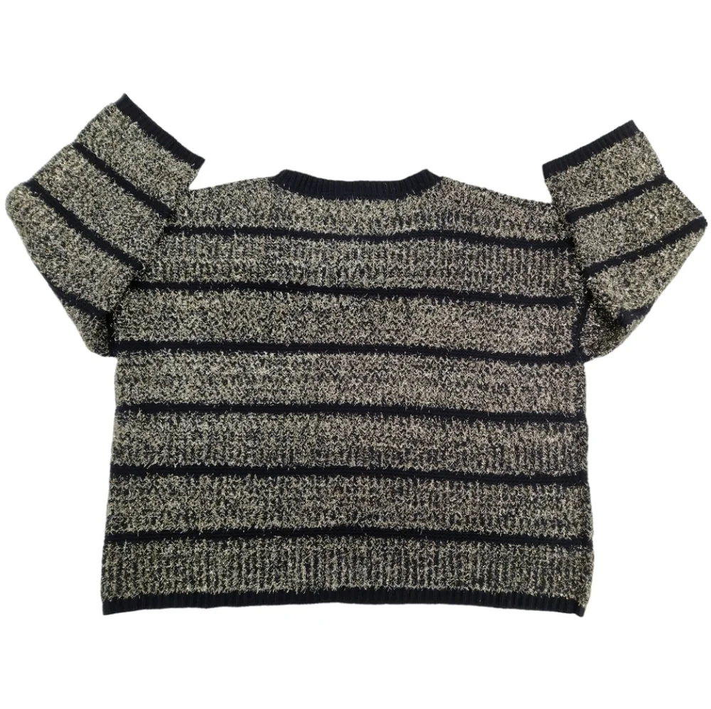 NWT nthropologie HWR‎ Tinsel Striped Sweater SIZE LARGE